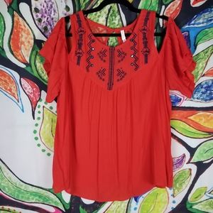 Xhilaration Cold Shoulder Blouse